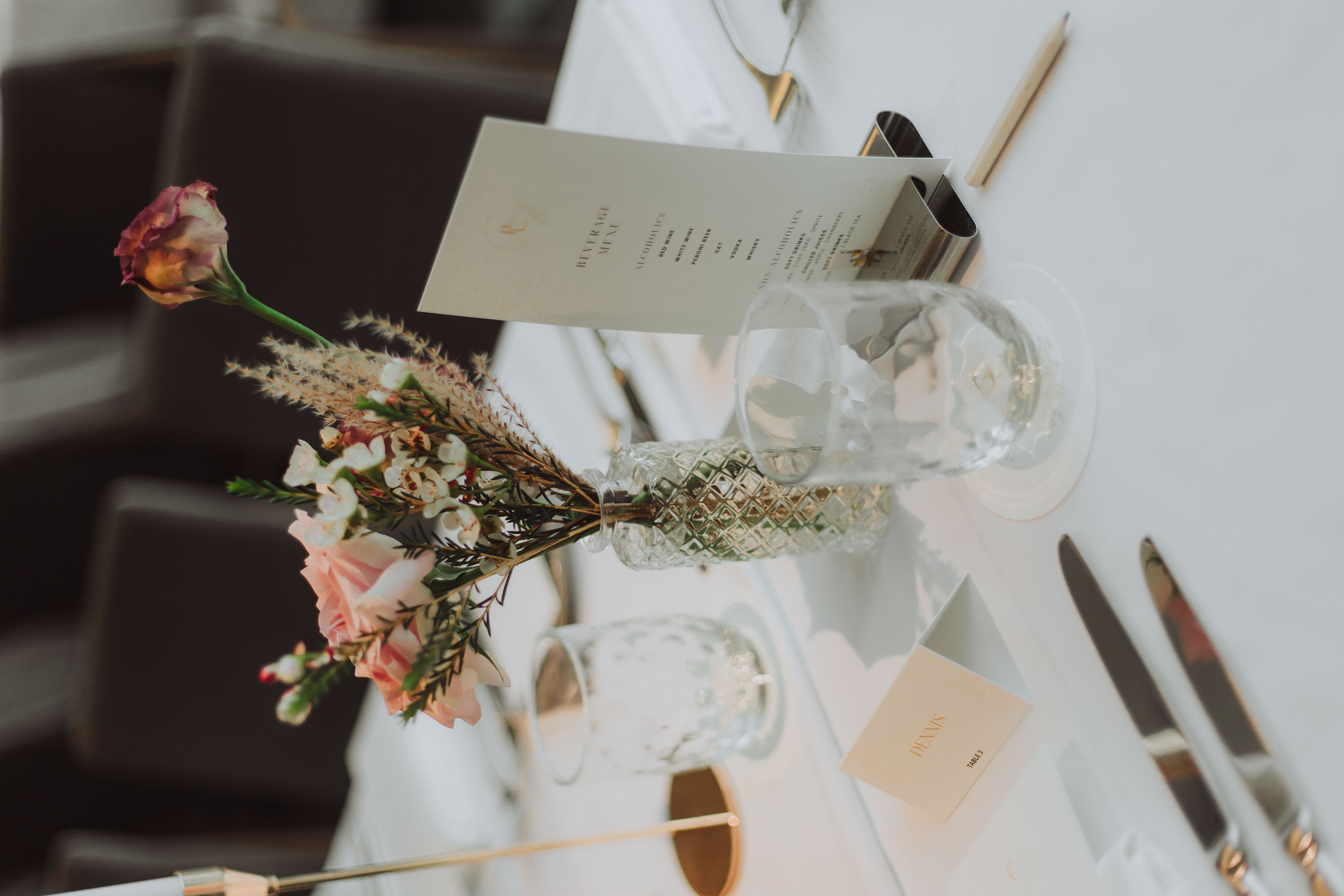 Candlelit reception